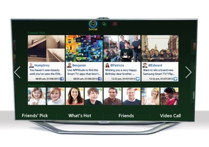 Giao diện Smart Hub 2013 vận hành mượt mà trên TV tương tác thông minh 2012