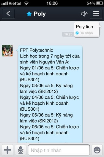 Trường CĐ FPT cho phép tra cứu kết quả học tập qua tin nhắn miễn phí - 2 Trường Cao đẳng FPT cho phép tra cứu kết quả học tập qua tin nhắn miễn phí