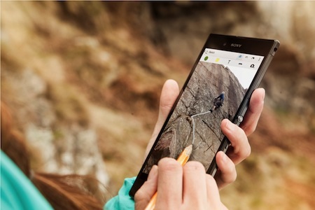 Đánh giá Xperia Z Ultra - trải nghiệm màn hình điện thoại lớn nhất - 2 Màn hình của Xperia Z Ultra có thể nhận diện nhiều loại
bút khác nhau