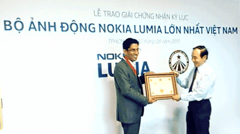 Nokia Lumia xác lập Kỷ lục bộ ảnh động lớn nhất - 1 Nokia Lumia xác lập Kỷ lục bộ ảnh động lớn nhất