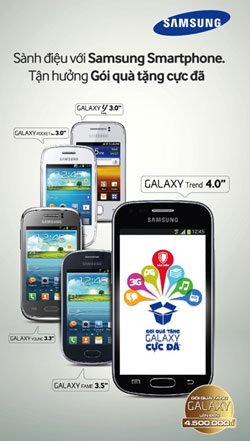 Samsung tấn công thị trường smartphone giá rẻ