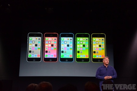 iPhone 5C xuất hiện với nhiều màu sắc.