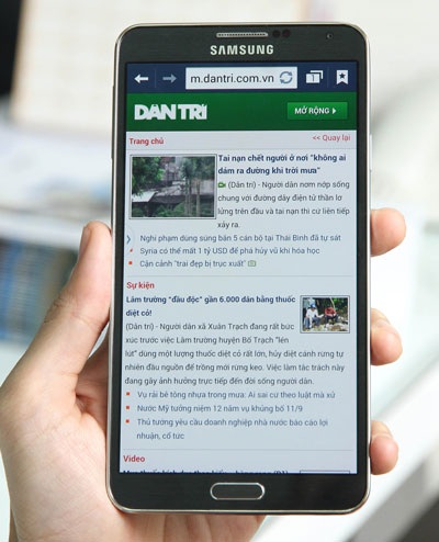 Hình ảnh Galaxy Note 3 xuất hiện sớm tại Việt Nam