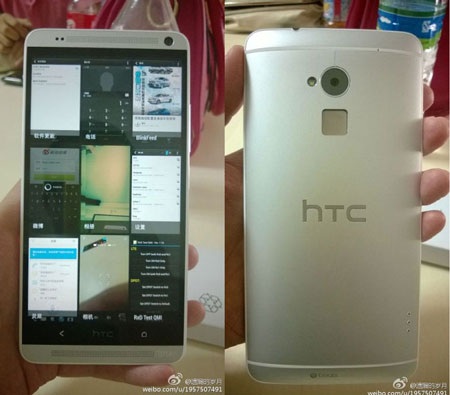 HTC One Max vẫn giữ thiết kế như dòng điện thoại HTC One.