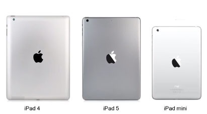 Lộ chi tiết thiết kế mặt lưng của iPad 5 - 1 iPad 5 là phiên bản phóng lớn từ iPad Mini.
