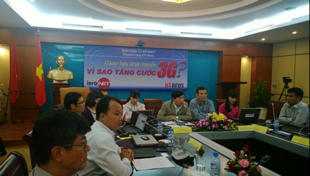 Tăng cước 3G: “Nếu thông đồng sẽ xử phạt 10% doanh thu” - 1 Toạ đàm buổi giao lưu Vì sao tăng cước 3G