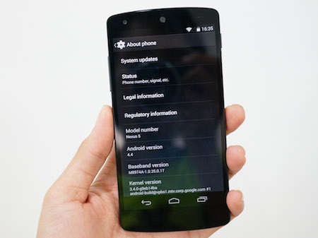 Nexus 5 về Việt Nam sớm với giá 12,5 triệu - 8 Thông tin về máy.