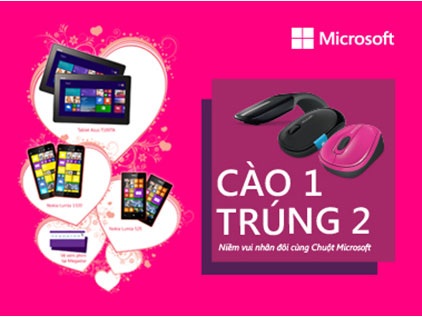 Microsoft mở khuyến mãi tặng máy tính bảng, điện thoại Lumia