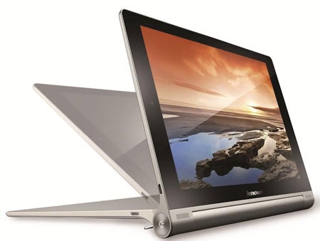 Yoga Tablet 10: Cuốn sách thông minh - 1 Yoga Tablet có gióng xoay cực kỳ linh hoạt và tiện lợi cho người dùng