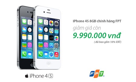 iPhone 4S chính hãng bất ngờ giảm giá - 1 iPhone 4S chính hãng bất ngờ giảm giá