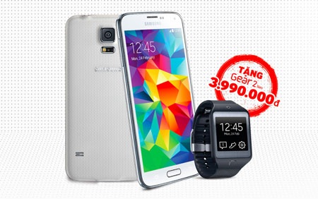 Mua Galaxy S5 trong ngày mở bán nhận Gear 2 Neo