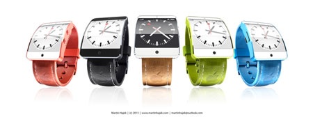 Đồng hồ iWatch bắt đầu sản xuất từ tháng 7, màn hình 2,5 inch - 1 Một ý tưởng về iWatch của nhà thiết kế Martin Hajek
