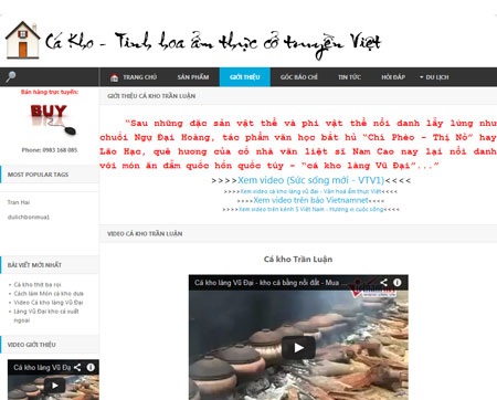 Thương mại điện tử Việt và những câu chuyện “từ làng ra phố” - 1 Món cá kho Hà Nam đã trở nên nổi tiếng nhờ có Internet.