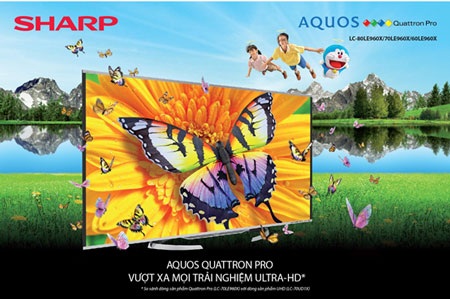 TV QUATTRON PRO MỚI - Chuẩn hình ảnh mới đột phá từ Sharp - 1 Sharp ra mắt TV QUATRON PRO cạnh tranh TV Full HD