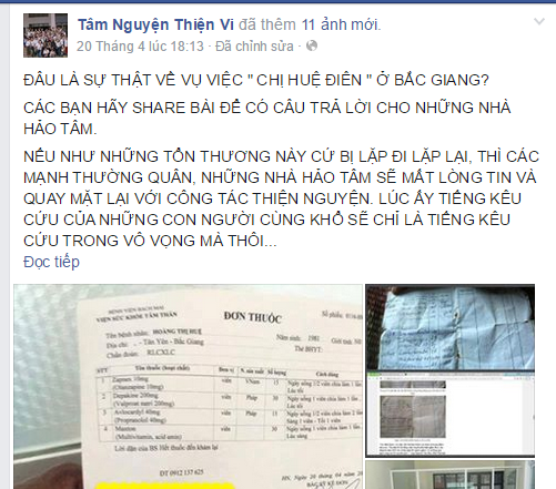Bệnh nhân tâm thần Hoàng Thị Huệ tiếp tục bị "cộng đồng mạng" ép... không bị điên - 8 Quyết định nhận mức trợ cấp xã hội của chị Huệ.