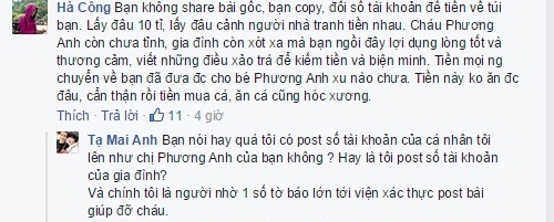 Sự thật về tin đồn gia đình bé Phương Anh đã nhận được... 10 tỉ đồng - 6 Nhiều bạn đã có ý kiến phản bác lại những thông tin vịt kia.