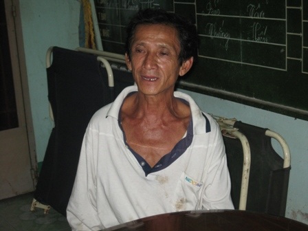 Đối tượng Dũng tại cơ quan công an