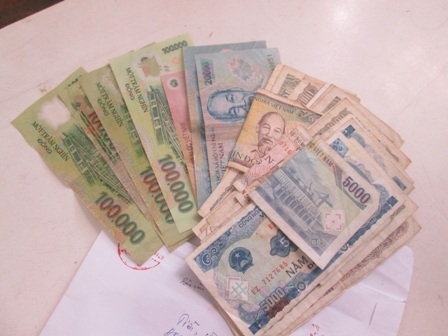 Tang vật được thu giữ tại cơ quan công an