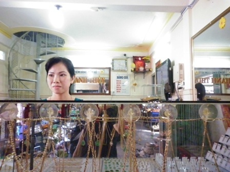Tiệm vàng Thanh Thủy nơi xảy ra sự việc
