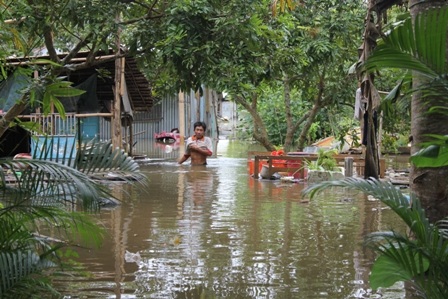 Nhà ông Hải nước ngập hơn 1m