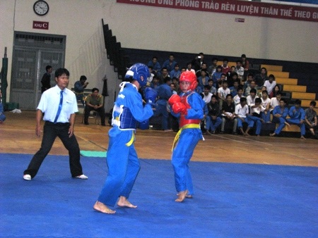 Các vận động viên tranh tài tại giải đấu.