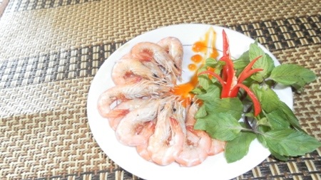 Tôm đất rang muối