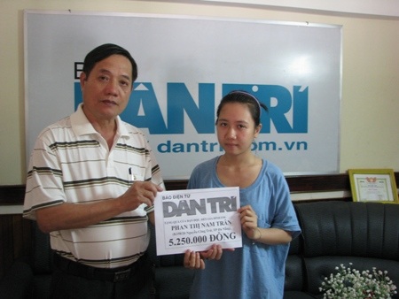 Hơn 5 triệu đồng tiếp tục đến với em Phan Thị Nam Trân