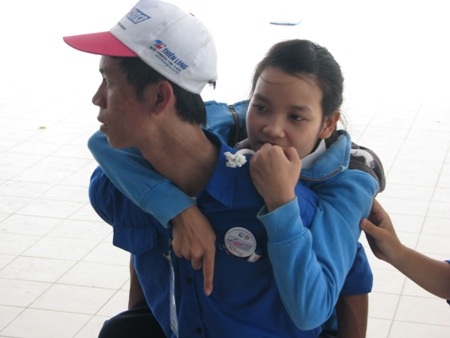 Kim Vân dự thi vào ngành Luật, Trường ĐH Kinh tế Đà Nẵng. (Ảnh: Khánh Hiền)