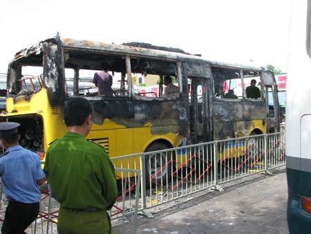 Bị xe bị cháy lúc 11 giờ đêm ngày 16/8