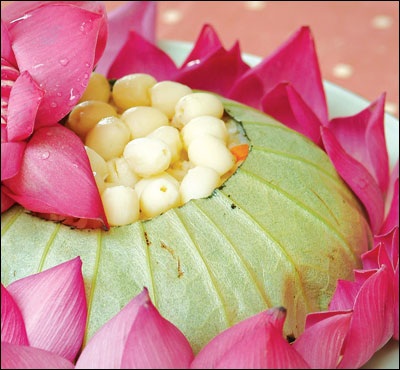 Cơm hấp lá sen - 1 Cơm hấp lá sen