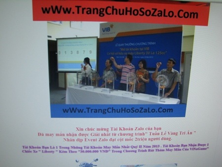 Một trong những trang web lừa đảo