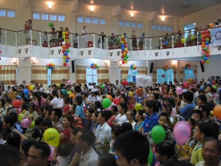 Các bệnh nhi đã có một Trung thu thật đầm ấm và vui vẻ