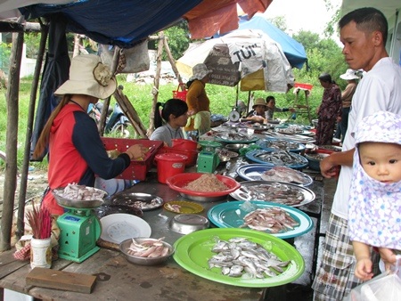 Hải sản biển cũng tăng giá do biển động tàu thuyền nằm bờ