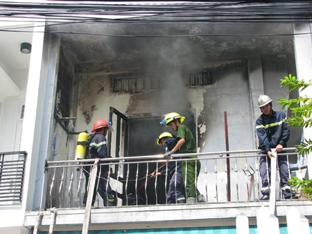 Nơi xảy ra đám cháy là tầng 2