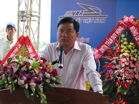 Bộ trưởng Đinh La Thăng phát biểu tại buổi lễ