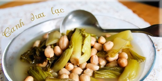 Canh dưa cải nấu lạc - 1 Canh dưa cải nấu lạc