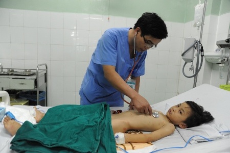 Sức khỏe của cháu Sang đang hồi phục tốt