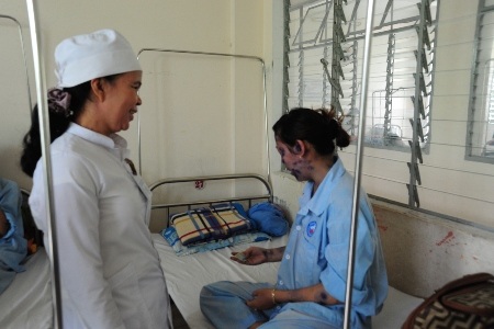 Bệnh nhân điều trị bệnh thủy đậu tại Bệnh viện Da liễu Đà Nẵng