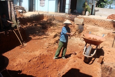 Địa điểm đoàn tiến hành khai quật là thôn Quá Giáng 2, xã Hòa Phước, huyện Hòa Vang, Đà Nẵng