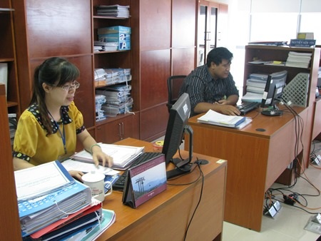 Sở Xây dựng làm việc tại tầng 12