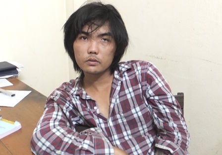 Đối tượng Duy tại cơ quan công an