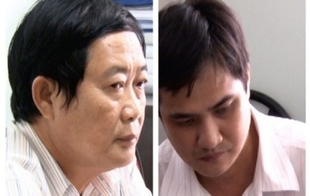Truy tố nguyên Trưởng phòng Công thương huyện tham ô tiền tỷ - 1 Đối tượng Chi (trái) cùng Lâm Sơn bị truy tố về tội tham ô tài sản