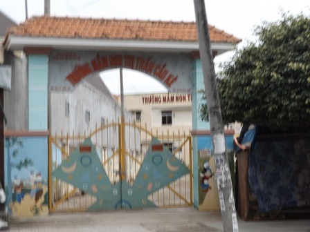 Trường mầm non nơi xảy ra sự việc.