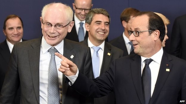 Lãnh đạo EU đạt thỏa thuận đột phá về cắt giảm khí thải - 1 Các lãnh đạo EU tại hội nghị thượng đỉnh ở Brussels.