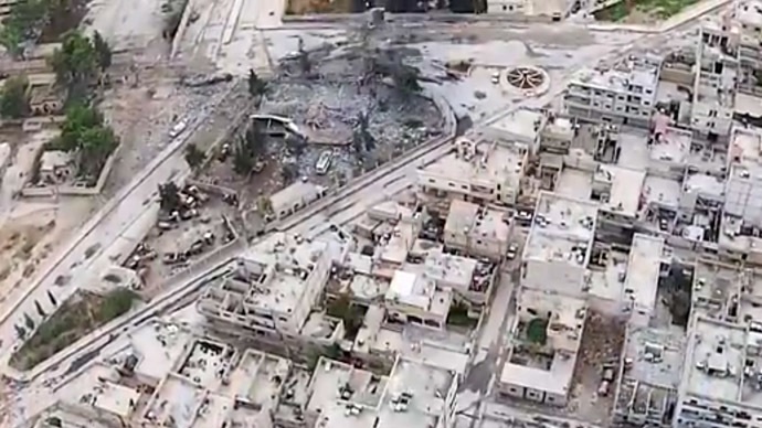 Hình ảnh về thị trấn Kobani xuất hiện trong video của IS.