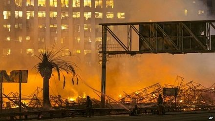 Mỹ: Cháy dữ dội tại trung tâm Los Angeles