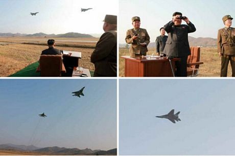 Lãnh đạo Triều Tiên Kim Jong-un vào buồng lái máy bay chiến đấu - 7 An Bình