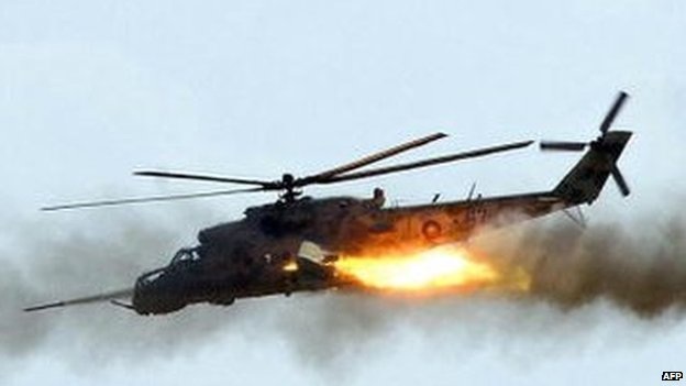 Azerbaijan bắn rơi trực thăng Armenia - 1 Một trực thăng Mi-24 của quân đội Armenia, tương tự như chiếc bị bắn rơi.