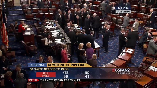 Kết quả bầu cử tại Thượng viện về việc