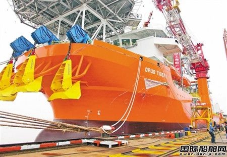Trung Quốc chế tạo tàu khoan dầu khí nước sâu đầu tiên - 1 Con tàu OPUS TIGER 1.